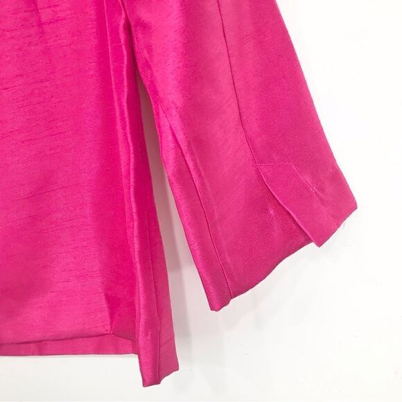 Chico’s Vibrant Pink Classic Boat Neck Pullover Top in Summerberry NEW - Picture 12 of 16